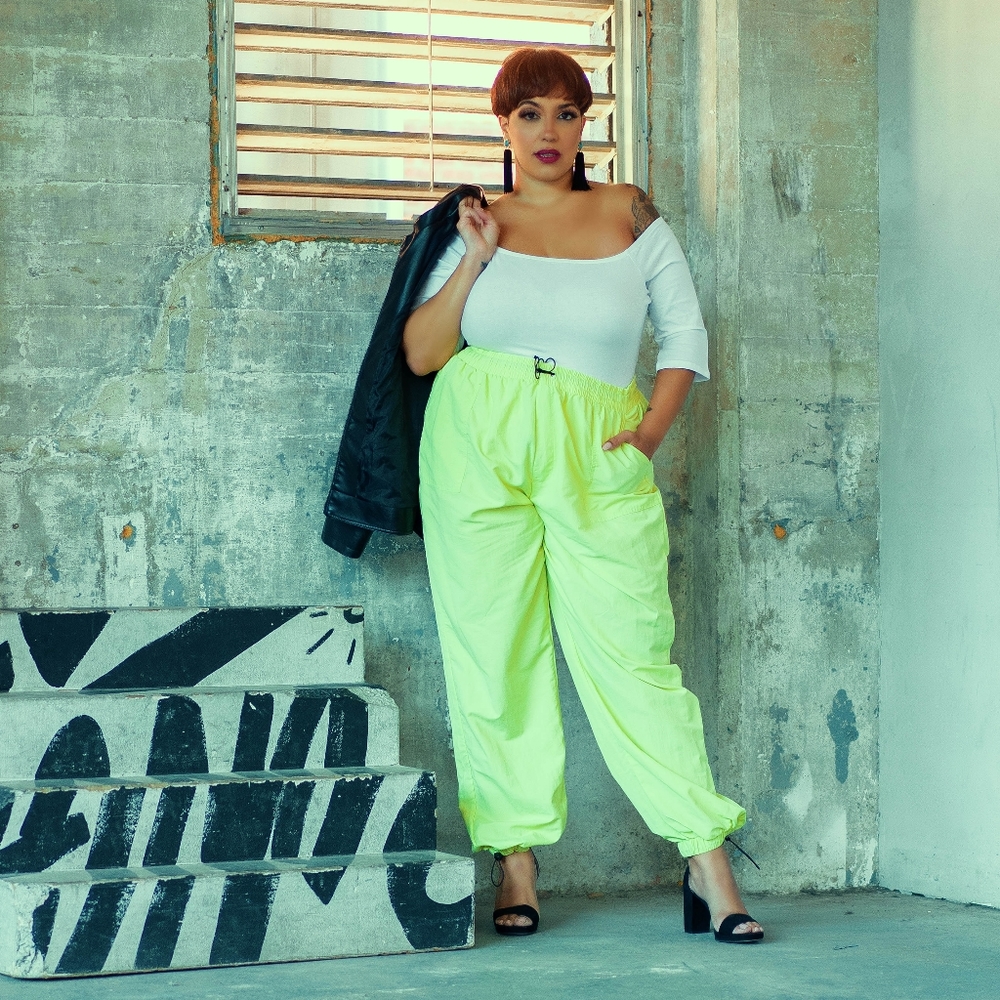 Neon Parachute Pants